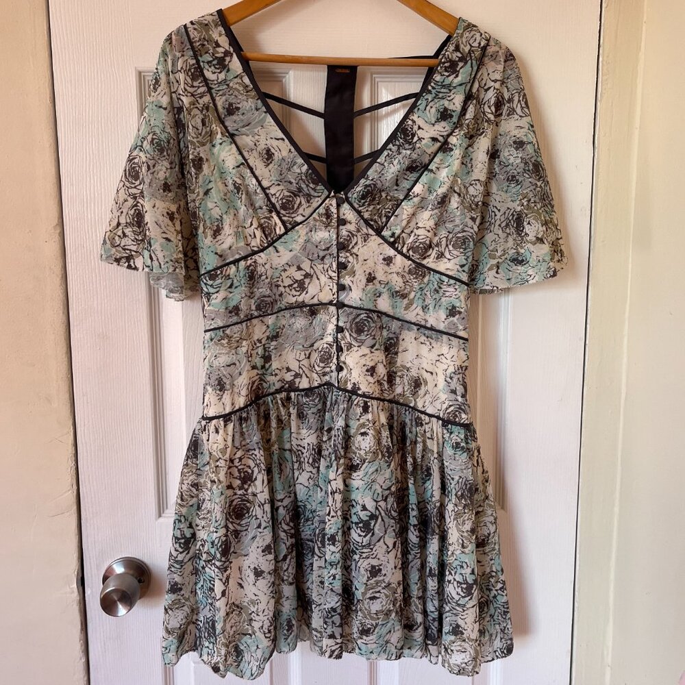 Free People Floral Mini Dress
